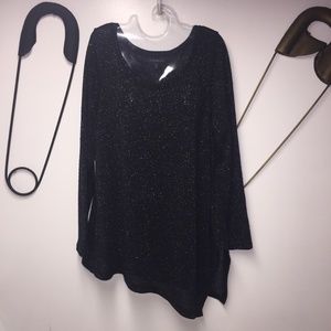 Lane Bryant long sleeve asymmetrical tunic